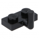 LEGO lapos elem 1x2 horoggal (5mm), fekete (4623/88072)